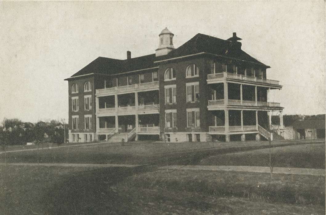 history of Iowa, postcard, Iowa History, Cities and Towns, Iowa, Hospitals, Shaulis, Gary