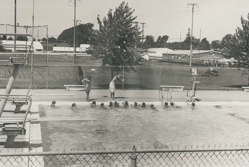 swimming, history of Iowa, swimmer, Iowa History, Waverly, IA, swimming pool, Iowa, diving board, Outdoor Recreation, Schools and Education, swimsuit, Children, Waverly Public Library