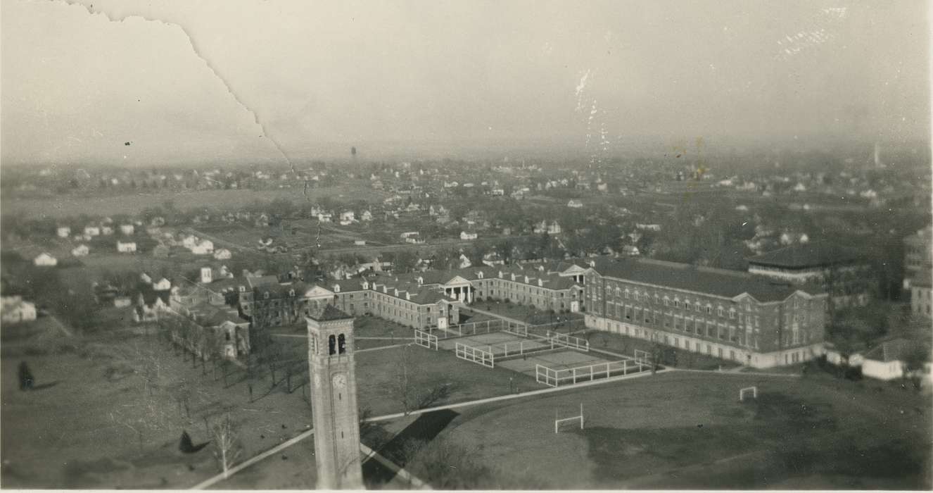 history of Iowa, campanile, Iowa, university of northern iowa, Aerial Shots, uni, Iowa History, Schools and Education, iowa state teachers college, University of Northern Iowa Museum, bartlett hall, Cedar Falls, IA