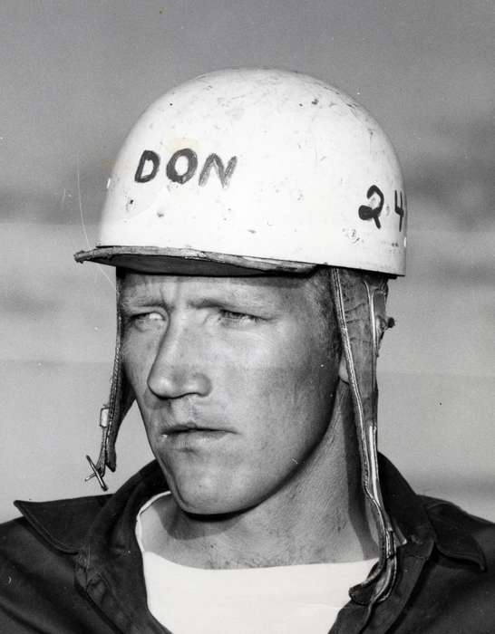 tunis speedway, history of Iowa, Iowa History, Entertainment, racecar driver, Volgarino, Jim, Iowa, Waterloo, IA, Portraits - Individual