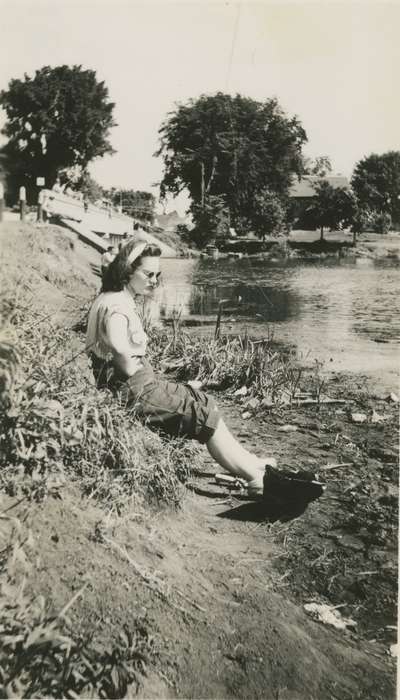 Travel, lake, history of Iowa, Iowa History, Bull, Ardith, Dysart, IA, Lakes, Rivers, and Streams, fishing, sunglasses, Iowa, Outdoor Recreation
