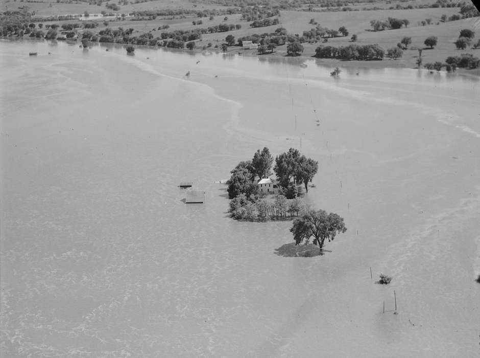 Floods, history of Iowa, Iowa History, Aerial Shots, Iowa, Wapello County, IA, Lemberger, LeAnn, Farms