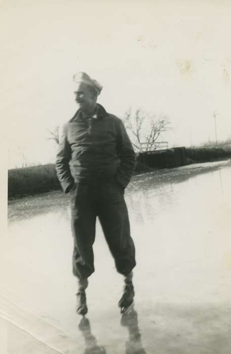 history of Iowa, Iowa History, Mountain, Carole, Lakes, Rivers, and Streams, Iowa, Outdoor Recreation, Waterloo, IA, ice skating, Portraits - Individual