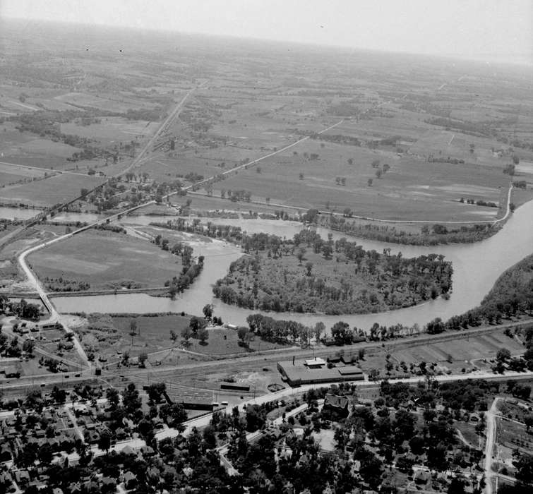 Aerial Shots, history of Iowa, Iowa History, Ottumwa, IA, Iowa, Lemberger, LeAnn, Lakes, Rivers, and Streams
