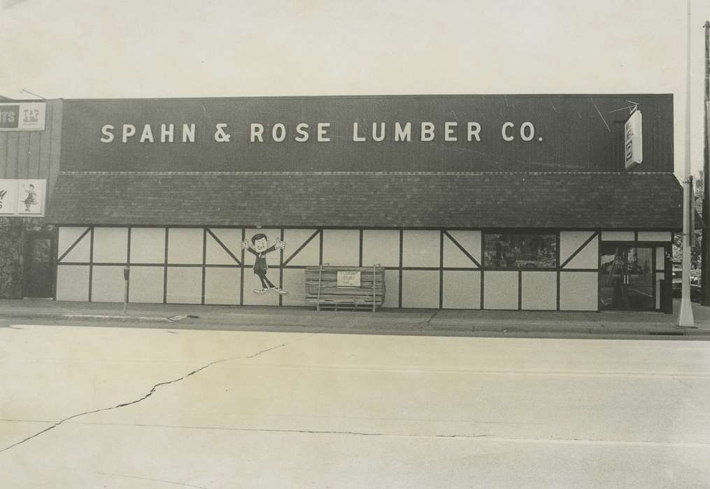 history of Iowa, Iowa History, Businesses and Factories, Waverly, IA, lumberyard, Iowa, correct date needed, Waverly Public Library