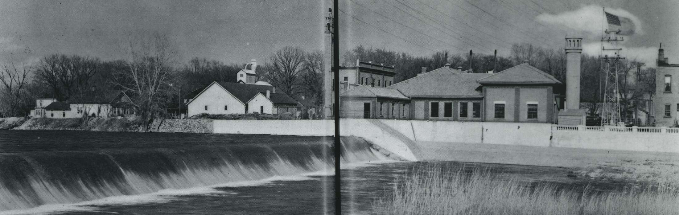 history of Iowa, Iowa History, Lakes, Rivers, and Streams, Waverly, IA, river, Iowa, Cities and Towns, Waverly Public Library, dam