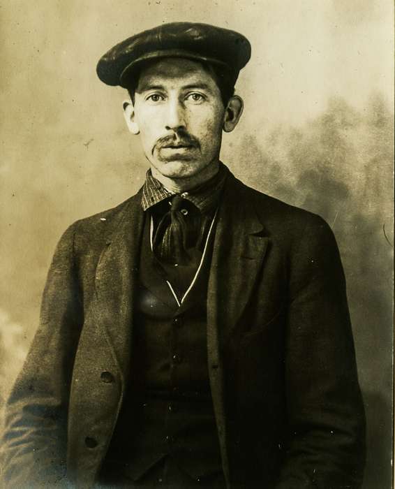 history of Iowa, Iowa History, Anamosa Library & Learning Center, man, Iowa, Anamosa, IA, mustache, Portraits - Individual