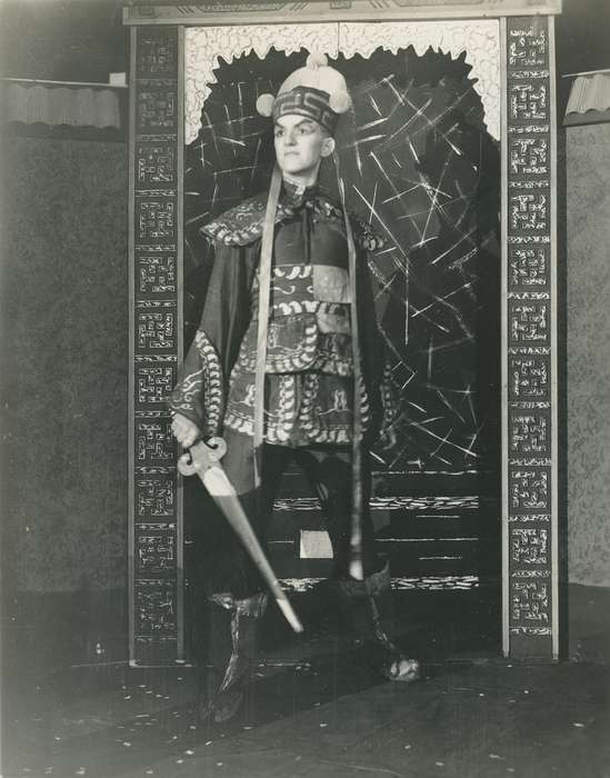 stereotype of asian, Cedar Falls, IA, history of Iowa, University of Northern Iowa Museum, Entertainment, Iowa History, uni, iowa state teachers college, production, costume, Iowa, theatre, Schools and Education, university of northern iowa, yellowface