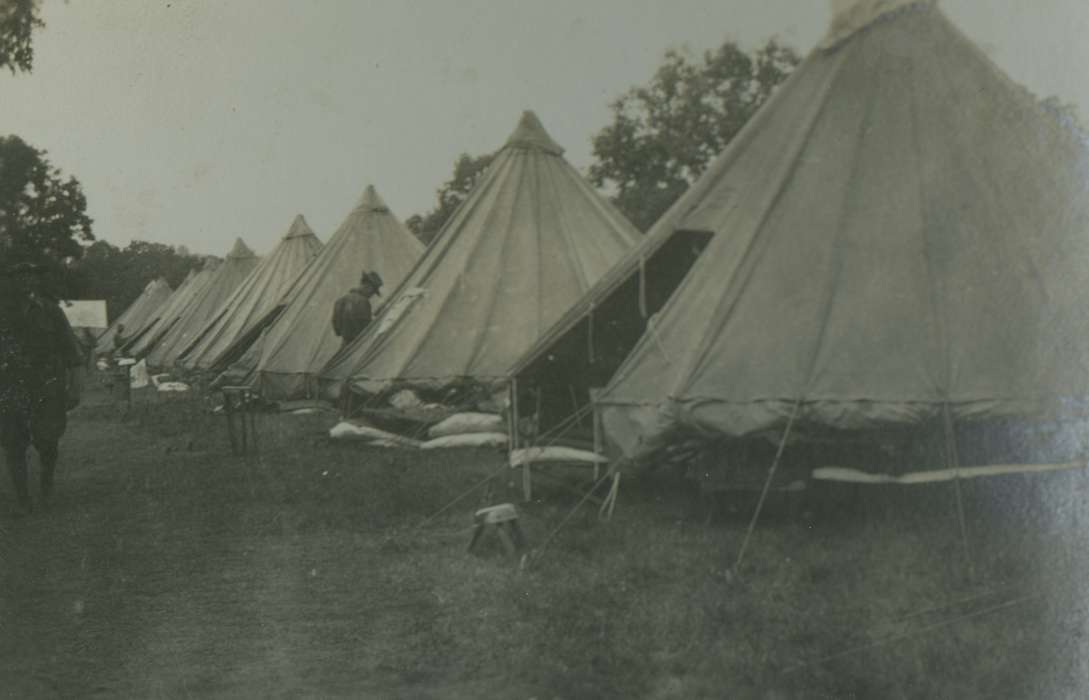 Military and Veterans, tent, history of Iowa, Iowa, LeQuatte, Sue, Iowa History, Iowa City, IA