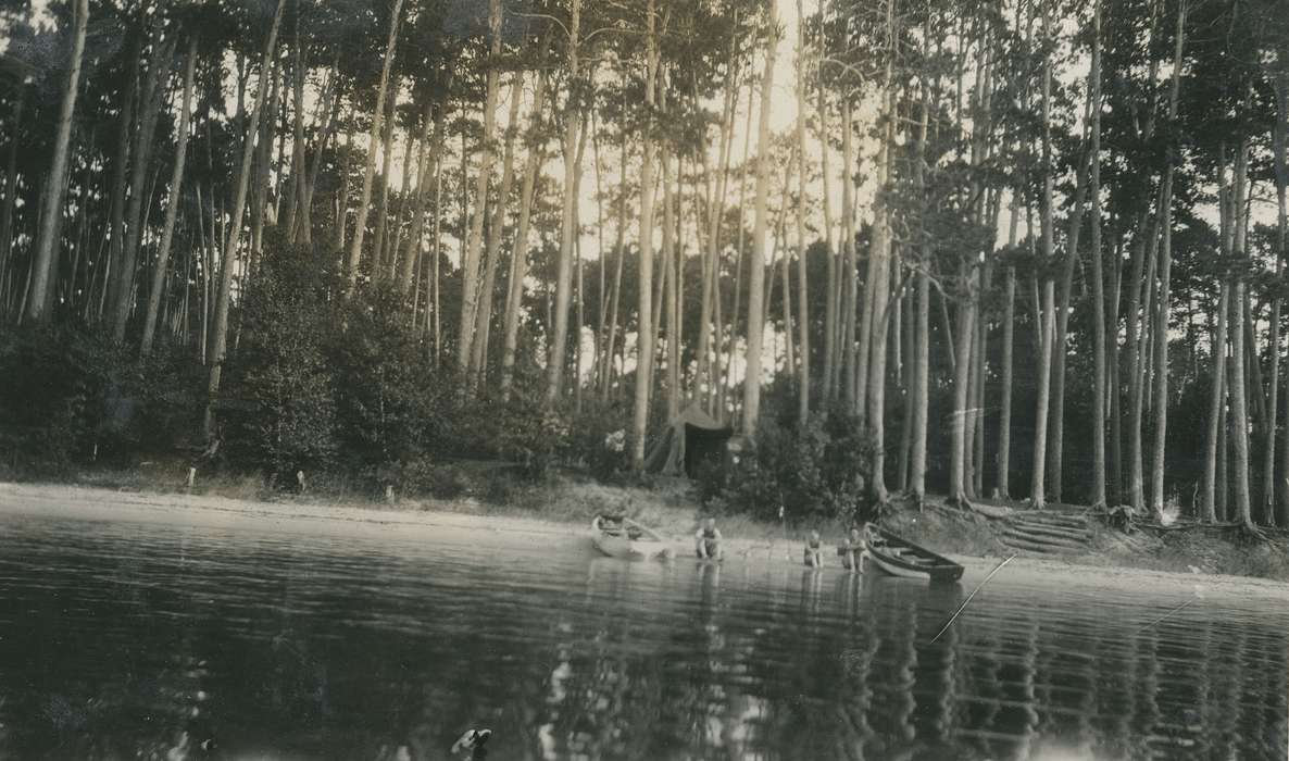 Travel, forest, lake, history of Iowa, Cass Lake, MN, Iowa History, Lakes, Rivers, and Streams, tent, Iowa, Outdoor Recreation, boat, McMurray, Doug, tree