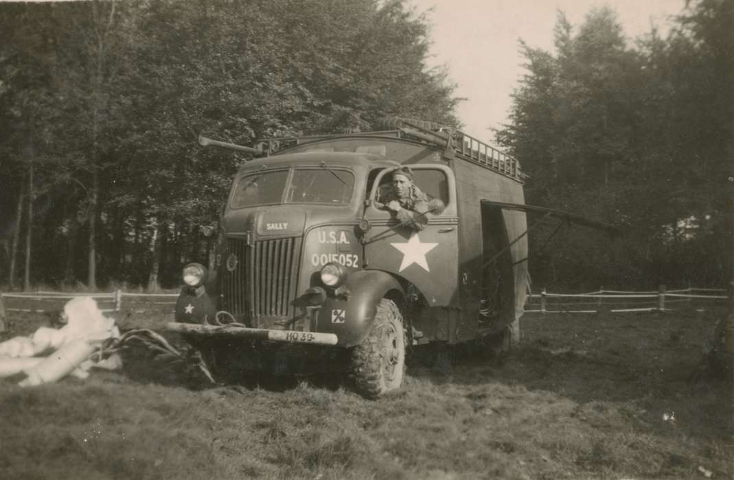 Iowa, truck, Military and Veterans, army, wwii, Italy, history of Iowa, Motorized Vehicles, Iowa History, Mortenson, Jill