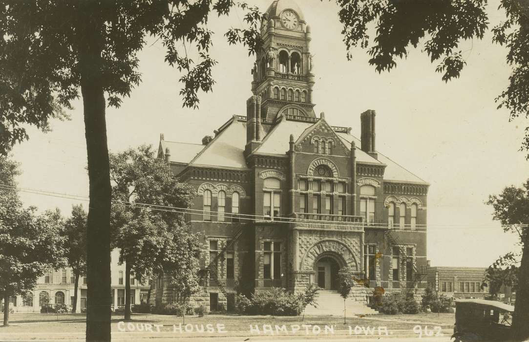 history of Iowa, Iowa History, Hampton, IA, Civic Engagement, Prisons and Criminal Justice, courthouse, Iowa, Bonjour, Amanda
