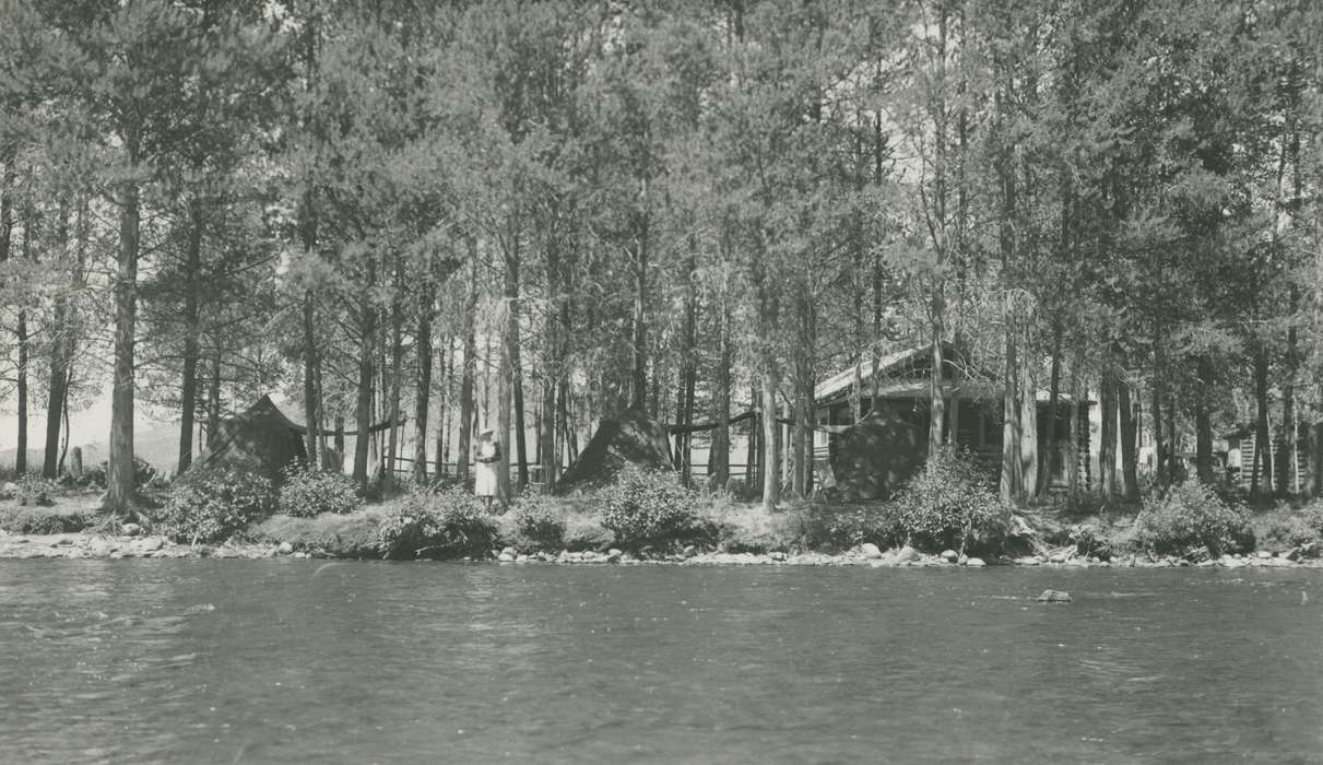 Travel, forest, history of Iowa, Iowa History, Lakes, Rivers, and Streams, cottage, Granby, CO, river, Iowa, Outdoor Recreation, tents, McMurray, Doug