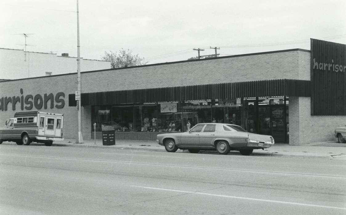 history of Iowa, Iowa History, building exterior, Businesses and Factories, car, store, Iowa, street, department store, Waverly Public Library