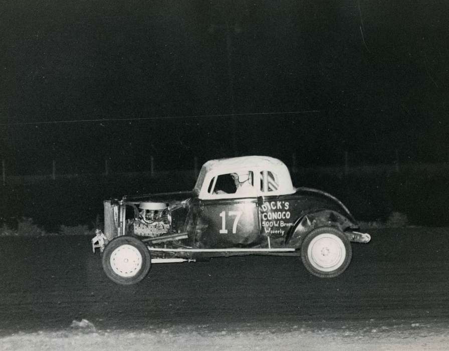 tunis speedway, racecar, history of Iowa, Iowa History, Entertainment, racecar driver, Motorized Vehicles, Volgarino, Jim, car, speedway, Iowa, Waterloo, IA