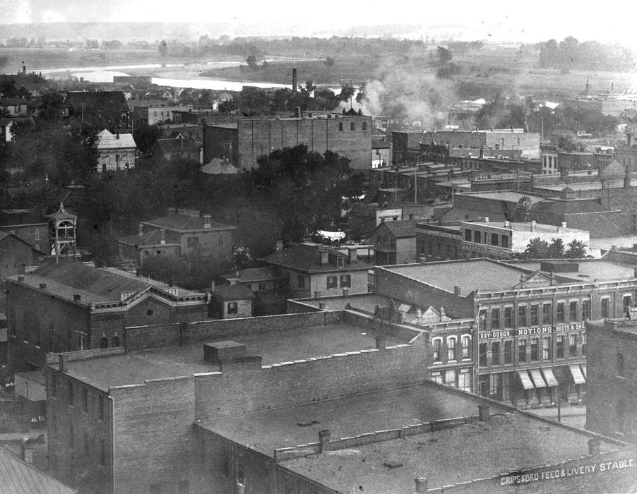 Iowa, river, Lakes, Rivers, and Streams, Aerial Shots, Lemberger, LeAnn, Cities and Towns, Ottumwa, IA, history of Iowa, Iowa History