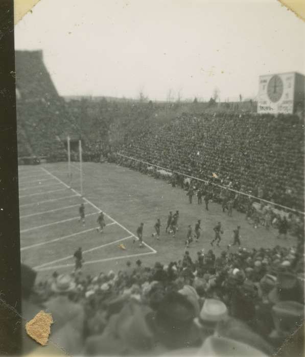 football stadium, Campopiano Von Klimo, Melinda, history of Iowa, university of iowa, iowa hawkeyes, Iowa History, Iowa City, IA, football, goal post, uiowa, Iowa, Schools and Education, Sports