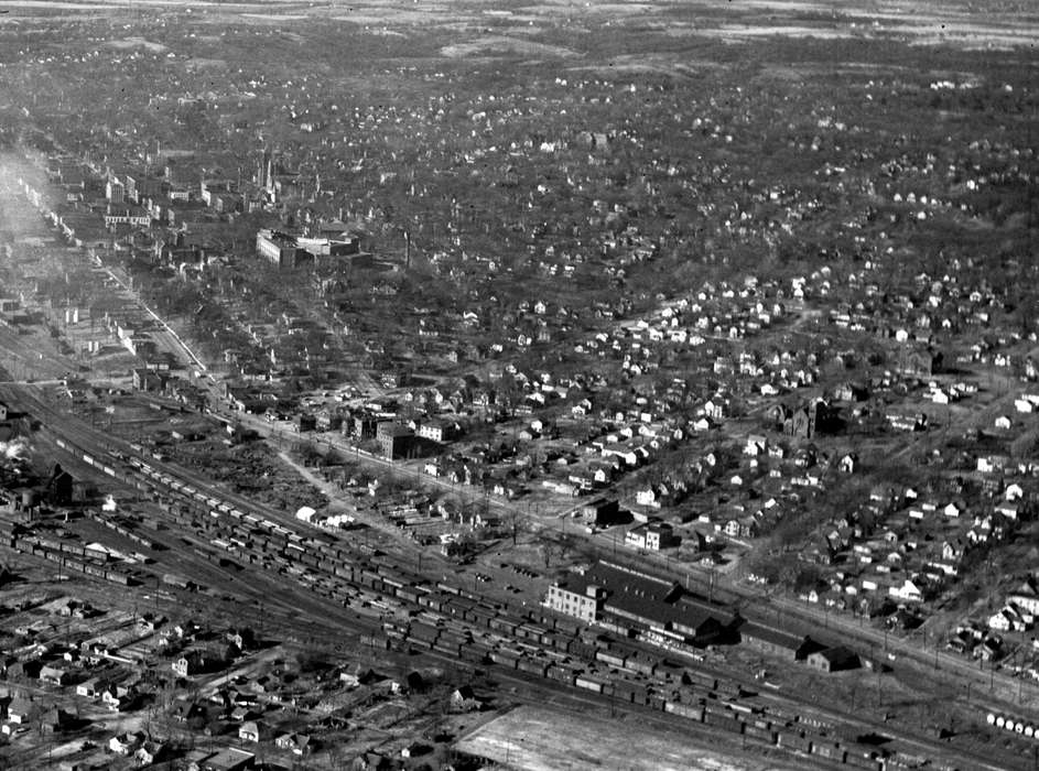 Aerial Shots, Cities and Towns, Iowa History, Iowa, Lemberger, LeAnn, history of Iowa, Ottumwa, IA