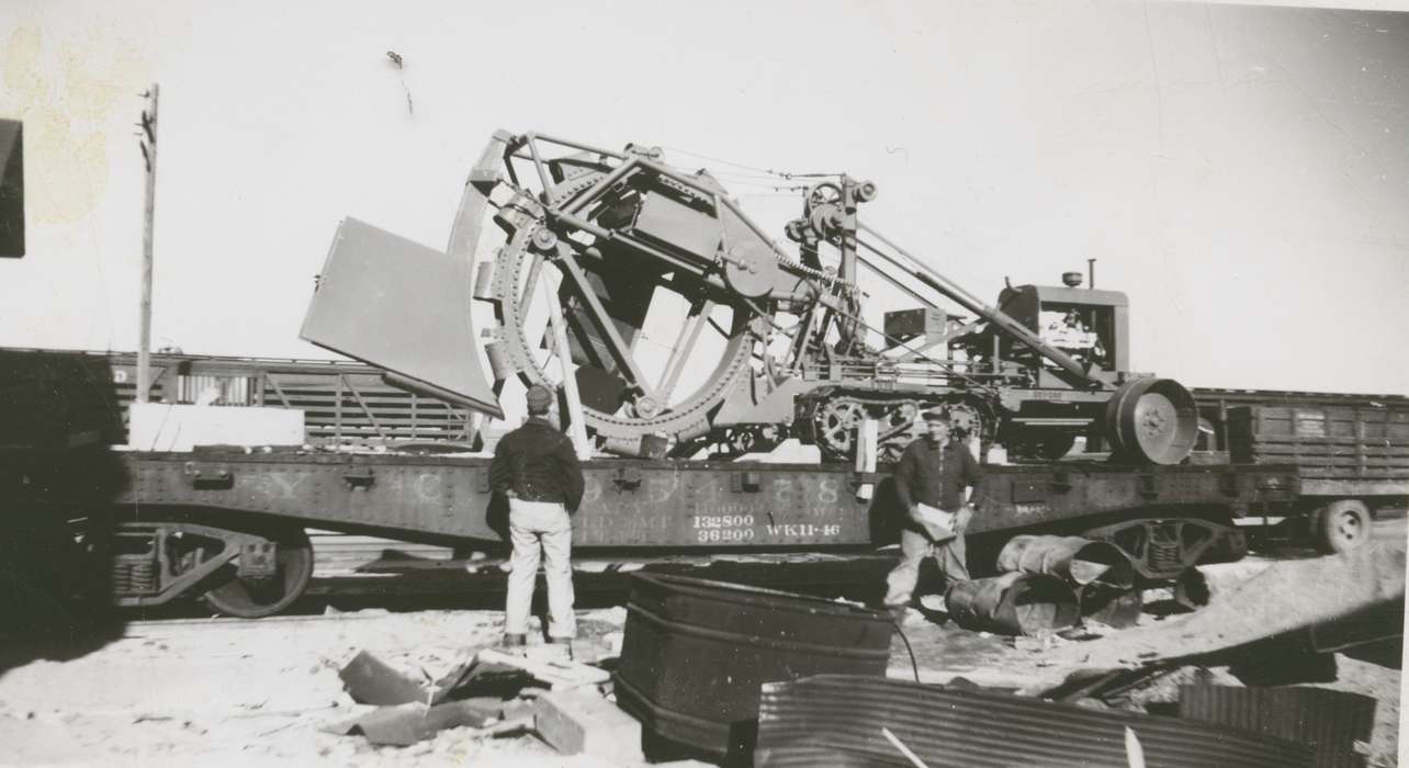Farming Equipment, history of Iowa, Iowa History, Motorized Vehicles, trencher, Bode, IA, Iowa, Ostrum (Bratland), Arlene