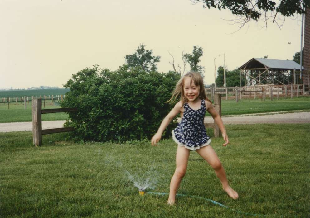 history of Iowa, Iowa History, Paullina, IA, smile, Rehder, Kylon, sprinkler, Iowa, Children, Leisure, hose