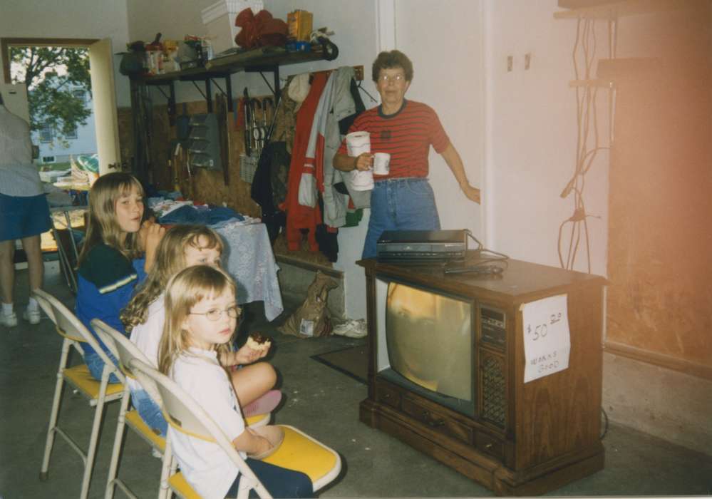 Portraits - Group, Johnson, Mary, history of Iowa, Iowa History, Families, Early, IA, garage, garage sale, Iowa, Children, television, tv