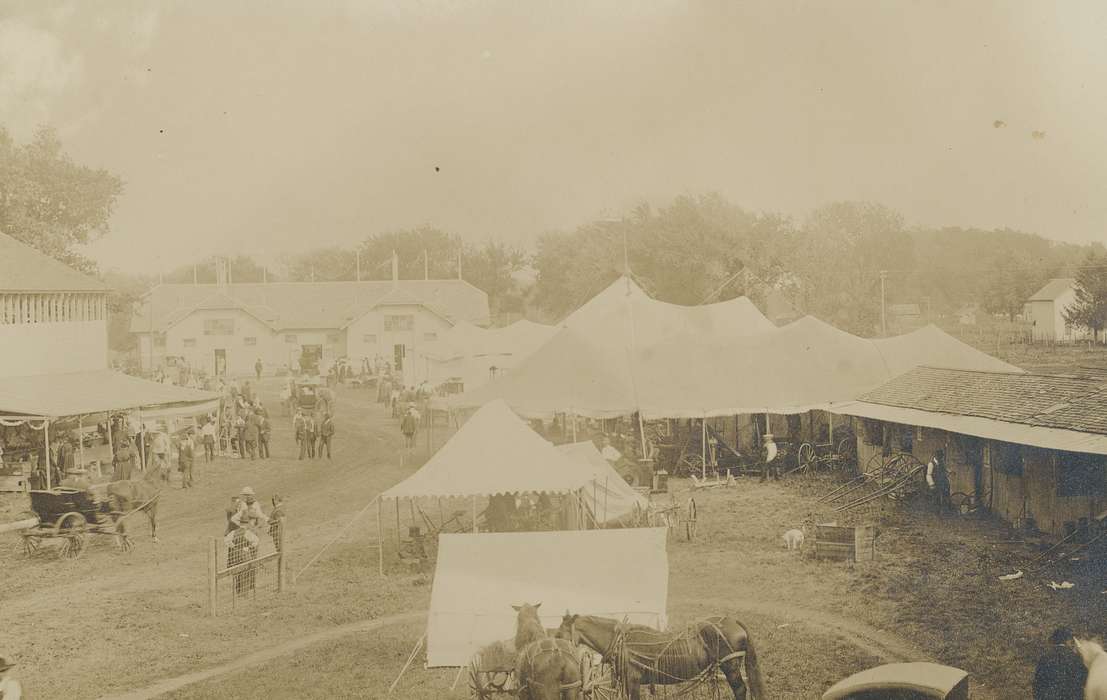 Iowa, Animals, Fairs and Festivals, horse, Leisure, Families, Children, Meyer, Sarah, Entertainment, Aerial Shots, fairgrounds, dirt track, tents, Waverly, IA, history of Iowa, county fair, Iowa History