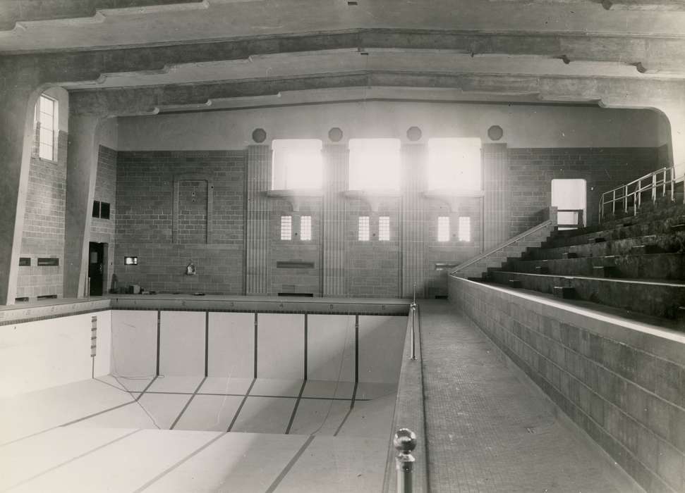 Iowa, Iowa History, UNI Special Collections & University Archives, uni, university of northern iowa, Cedar Falls, IA, history of Iowa, swimming pool