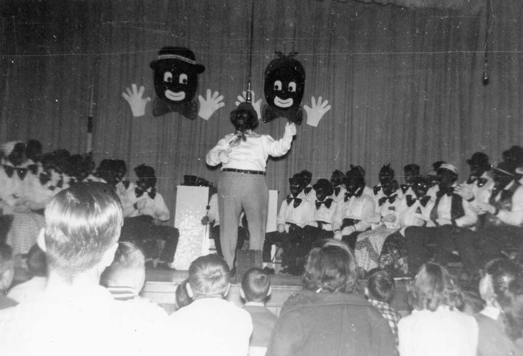 stereotype, blackface, Iowa, stereotype of african american, Schools and Education, minstrel, Entertainment, Mountain, Carole, play, Orange, IA, history of Iowa, Iowa History