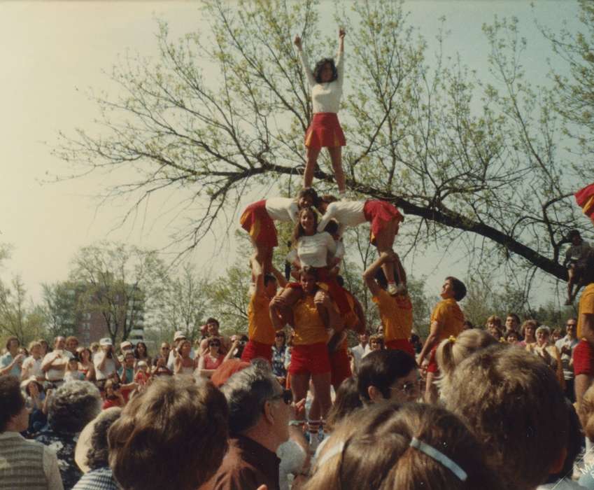 history of Iowa, pyramid, IA, Iowa History, cheerleaders, Fairs and Festivals, Iowa, Schools and Education, Sports, Boyke, Jan