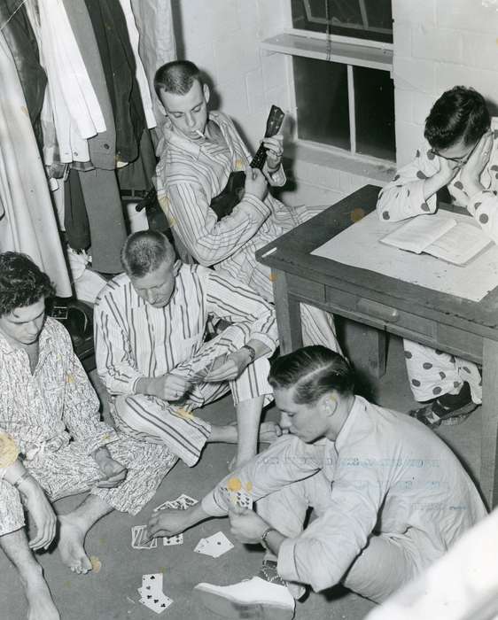 pajamas, Iowa, card, UNI Special Collections & University Archives, Schools and Education, Leisure, uni, university of northern iowa, ukulele, book, Cedar Falls, IA, smoking, history of Iowa, iowa state teachers college, Iowa History