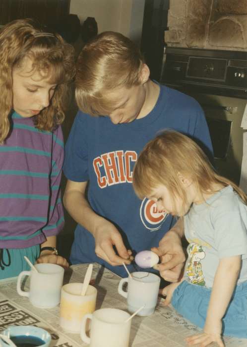 egg, easter, history of Iowa, Fairbank, IA, Iowa, chicago cubs, easter eggs, Families, McGrane, Janet, Children, Iowa History, Holidays