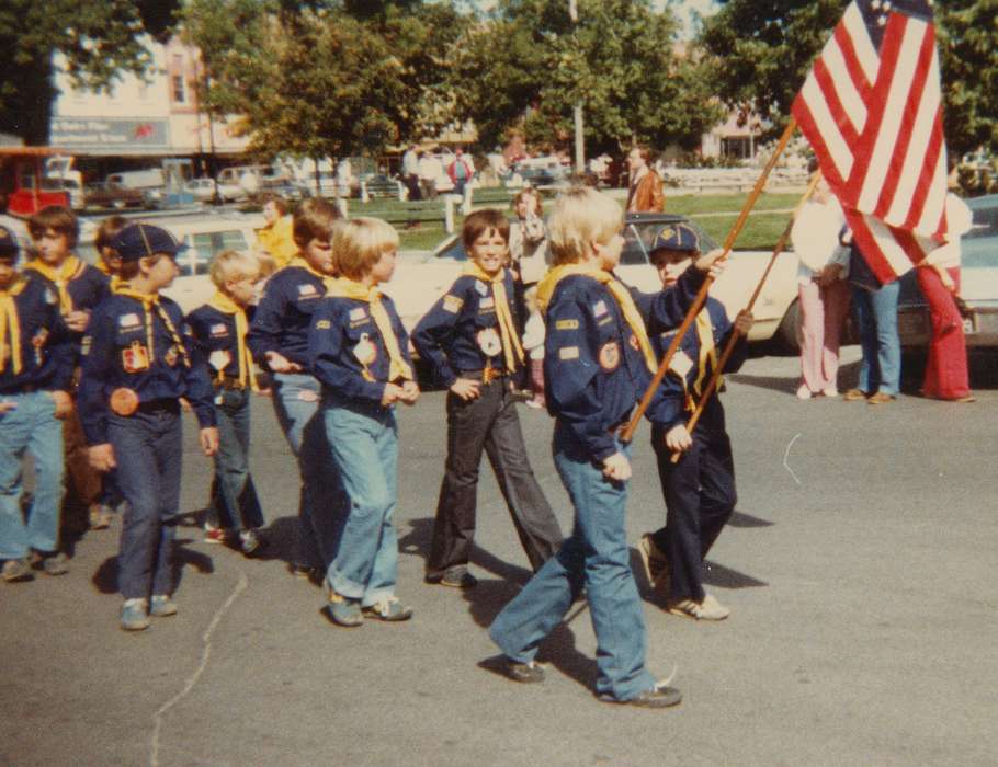 Brower, Greg, Main Streets & Town Squares, boy scouts, history of Iowa, Iowa History, parade, Iowa, Cities and Towns, Red Oak, IA