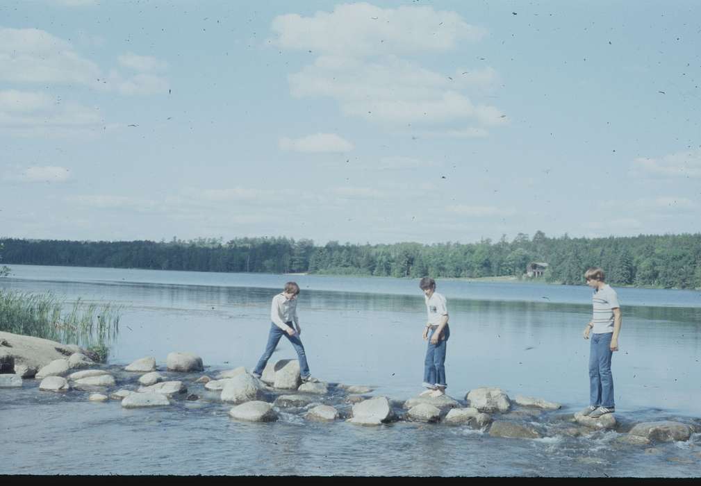 history of Iowa, Iowa History, IA, Lakes, Rivers, and Streams, river, Iowa, Zischke, Ward, rocks, Children