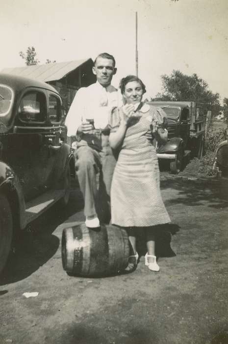 Portraits - Group, Campopiano Von Klimo, Melinda, history of Iowa, Iowa History, Motorized Vehicles, dirt road, Iowa, barrel, montenegrin, Des Moines, IA