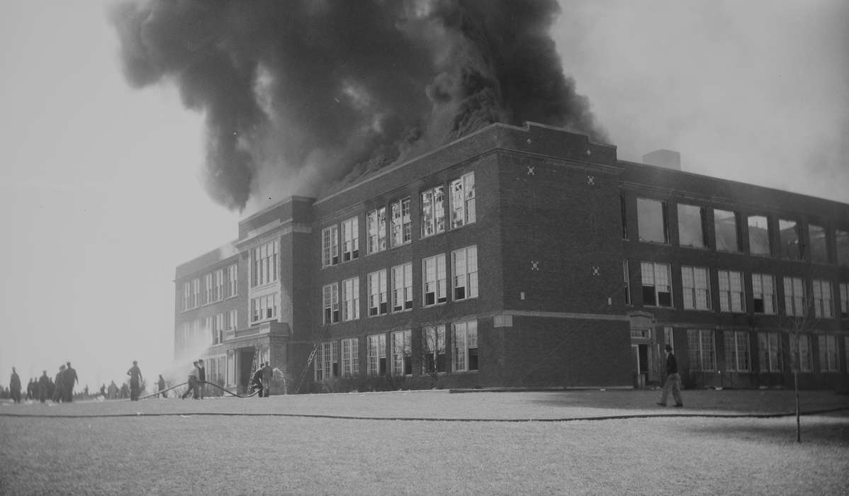 history of Iowa, Iowa History, Lemberger, LeAnn, fire, Iowa, Cities and Towns, Schools and Education, Centerville, IA