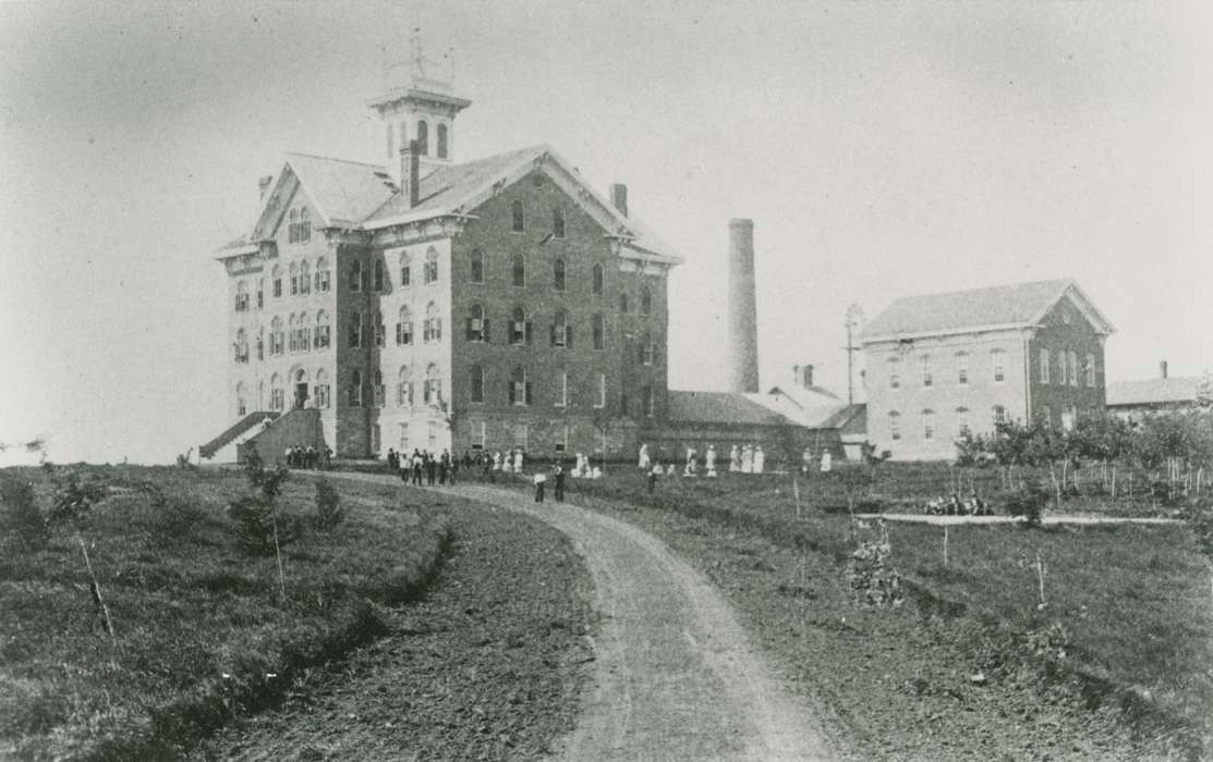 Cedar Falls, IA, history of Iowa, Iowa History, uni, iowa state normal school, orphanage, UNI Special Collections & University Archives, Iowa, Schools and Education, university of northern iowa, central hall