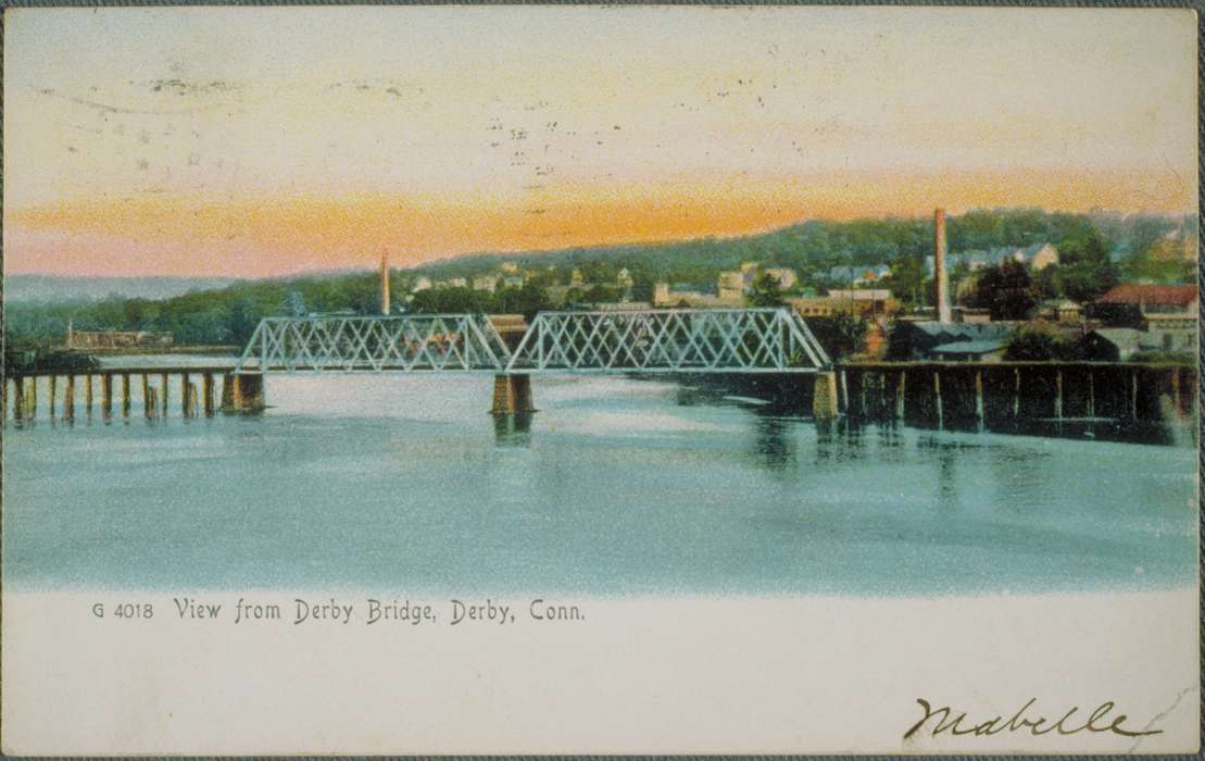 bridge, Iowa, Archives & Special Collections, University of Connecticut Library, history of Iowa, Iowa History, Derby, CT