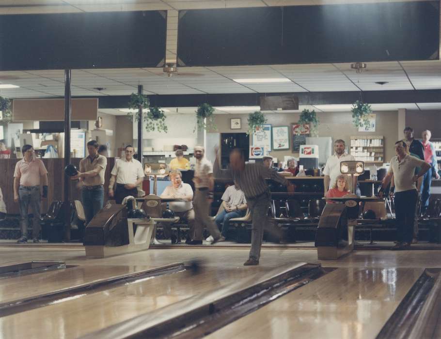 Waverly Public Library, history of Iowa, Iowa History, Entertainment, bowling alley, pepsi, Waverly, IA, plants, bowling ball, Iowa, Leisure, bowling