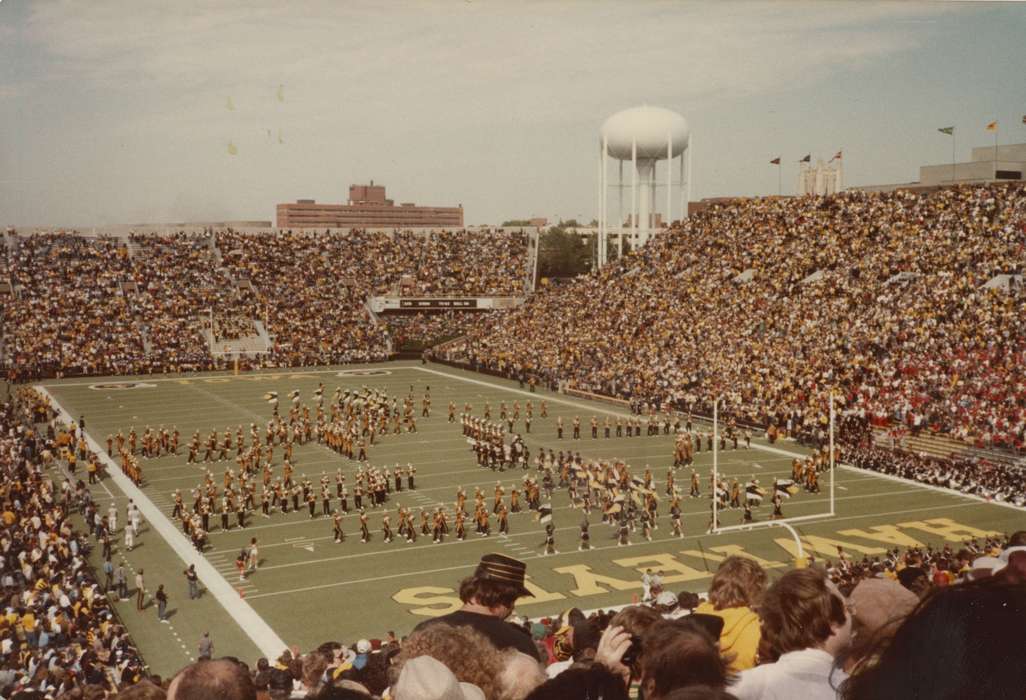 Iowa, Iowa City, IA, Iowa History, Schools and Education, Entertainment, football, Sports, water tower, Schmillen, Gloria, marching band, history of Iowa, hawkeyes