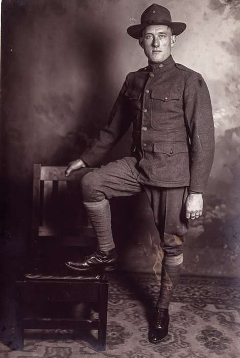 Anamosa, IA, uniform, history of Iowa, soldier, Anamosa Library & Learning Center, Iowa, Portraits - Individual, Iowa History