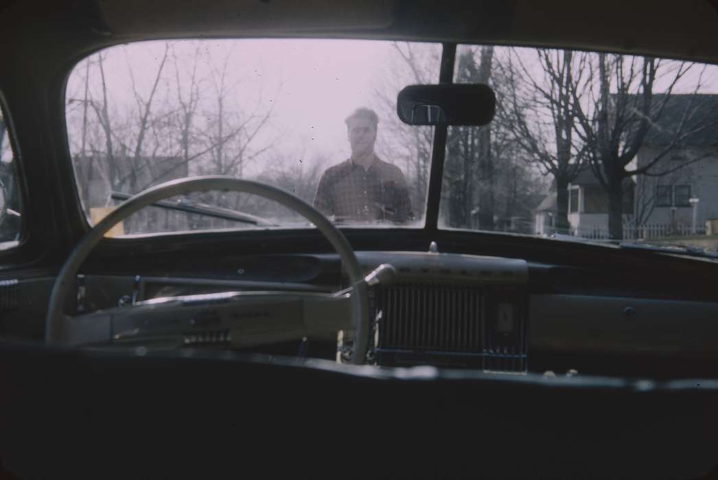 history of Iowa, Sack, Renata, Ames, IA, Iowa History, Motorized Vehicles, car, Iowa, car interior, Portraits - Individual