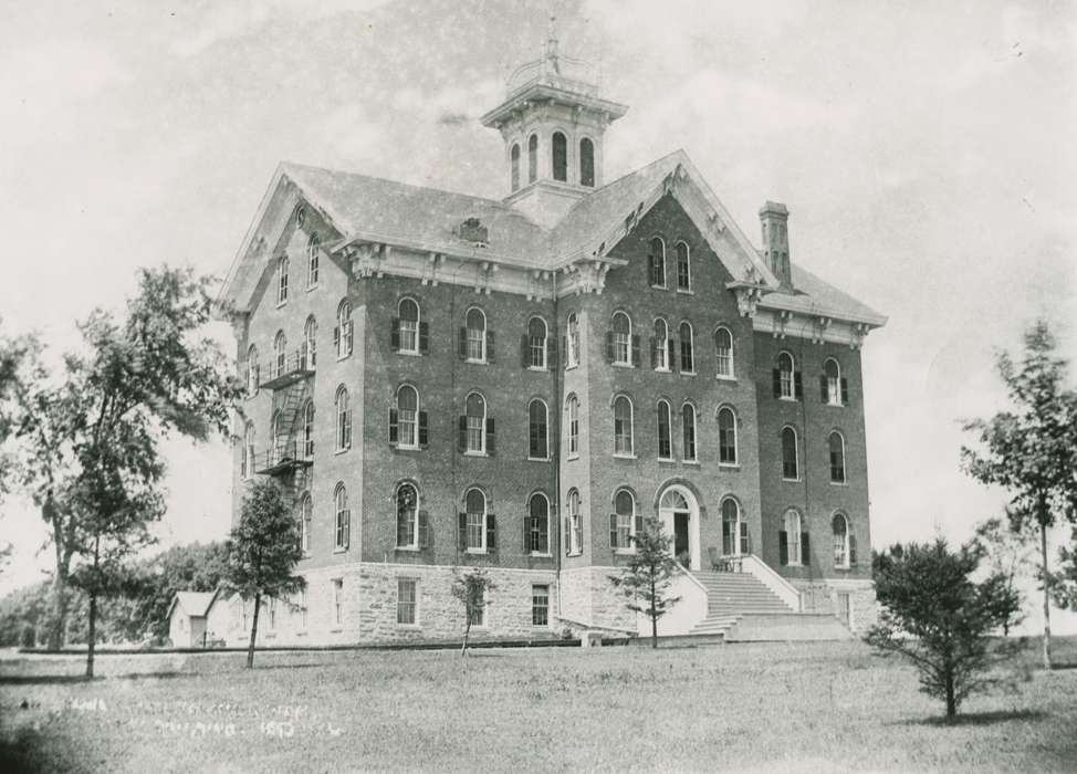 orphanage, Iowa, central hall, UNI Special Collections & University Archives, Schools and Education, uni, university of northern iowa, Cedar Falls, IA, iowa state normal school, history of Iowa, Iowa History