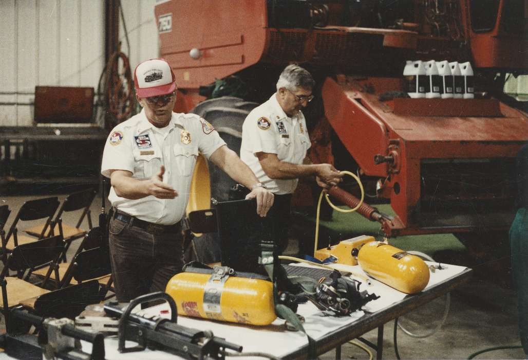 fire department, Iowa History, Iowa, Civic Engagement, Waverly Public Library, Labor and Occupations, Waverly, IA, firemen, Farming Equipment, history of Iowa