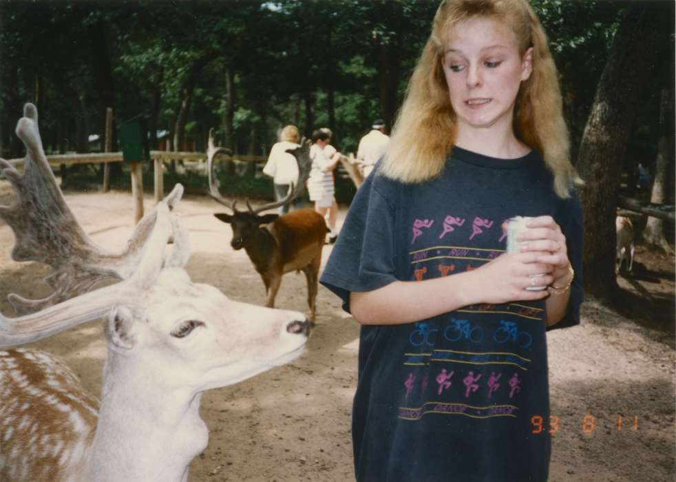 Deer Park, WI, history of Iowa, Iowa History, Clark, Paula, uncomfortable, Animals, petting zoo, Iowa, zoo, deer, silly, Children, Leisure