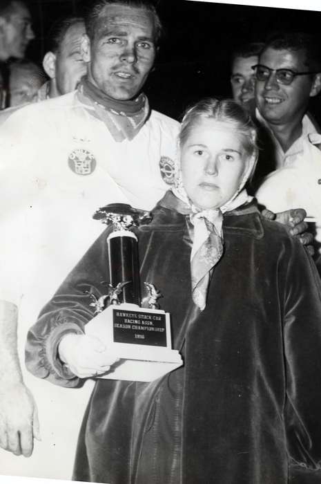 tunis speedway, history of Iowa, Iowa History, Entertainment, trophy, Motorized Vehicles, Volgarino, Jim, Iowa, award, Waterloo, IA