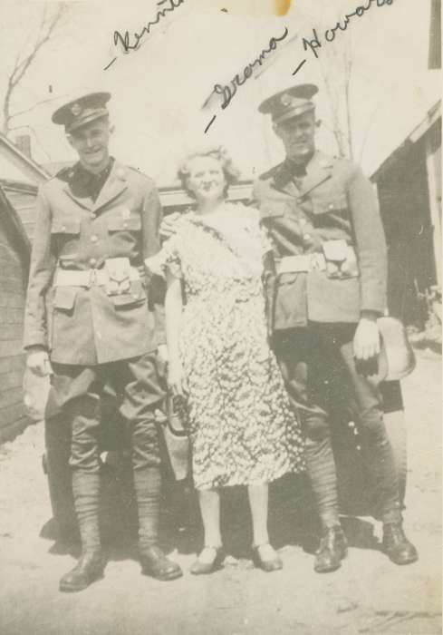 Mountain, Carole, Military and Veterans, Iowa History, uniforms, Iowa, history of Iowa, Portraits - Group, USA