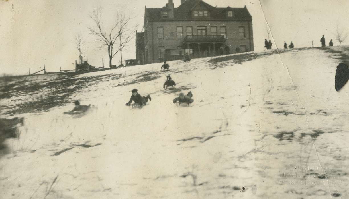 boy scouts, sled, history of Iowa, Iowa History, competition, Winter, Webster City, IA, sledding, Iowa, Outdoor Recreation, McMurray, Doug, snow