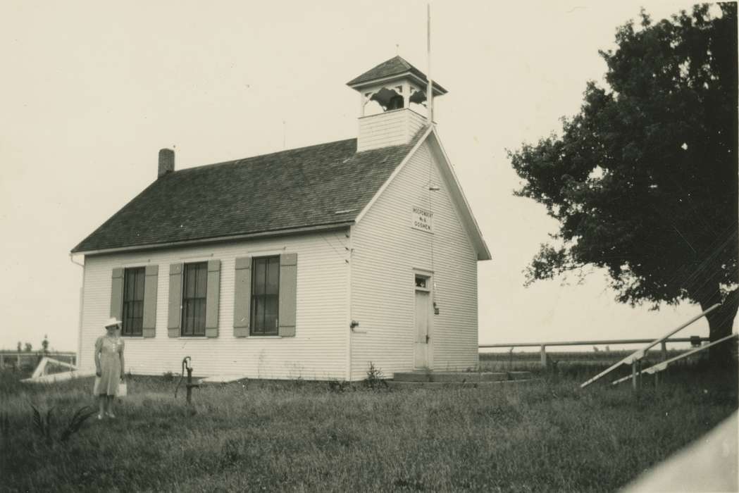 correct date needed, playground, Iowa, Schools and Education, history of Iowa, West Liberty, IA, water pump, oak tree, Meyers, Peggy, Iowa History