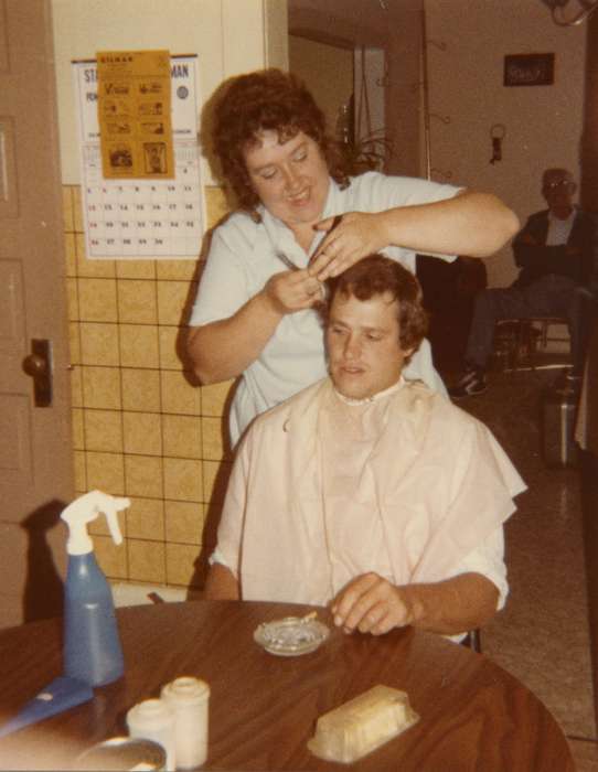 Portraits - Group, Travel, history of Iowa, Iowa History, Gilman, WI, cigarette, haircut, Iowa, hairstyle, Curtis, Shirley