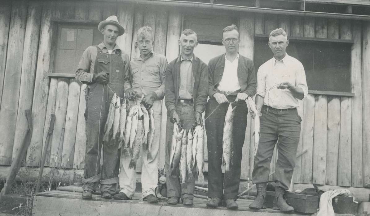 Portraits - Group, Travel, history of Iowa, Iowa History, fish, fishing, Iowa, Outdoor Recreation, Lake Inquadona, MN, McMurray, Doug